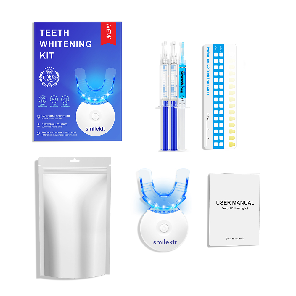 Teeth Whitening With Trays - Teeth Whitening Kit - 5X LED
