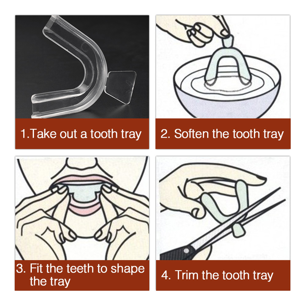 2-10pcs Silicone Mouth Guard O - Teeth Whitening With Trays 评论和价格
