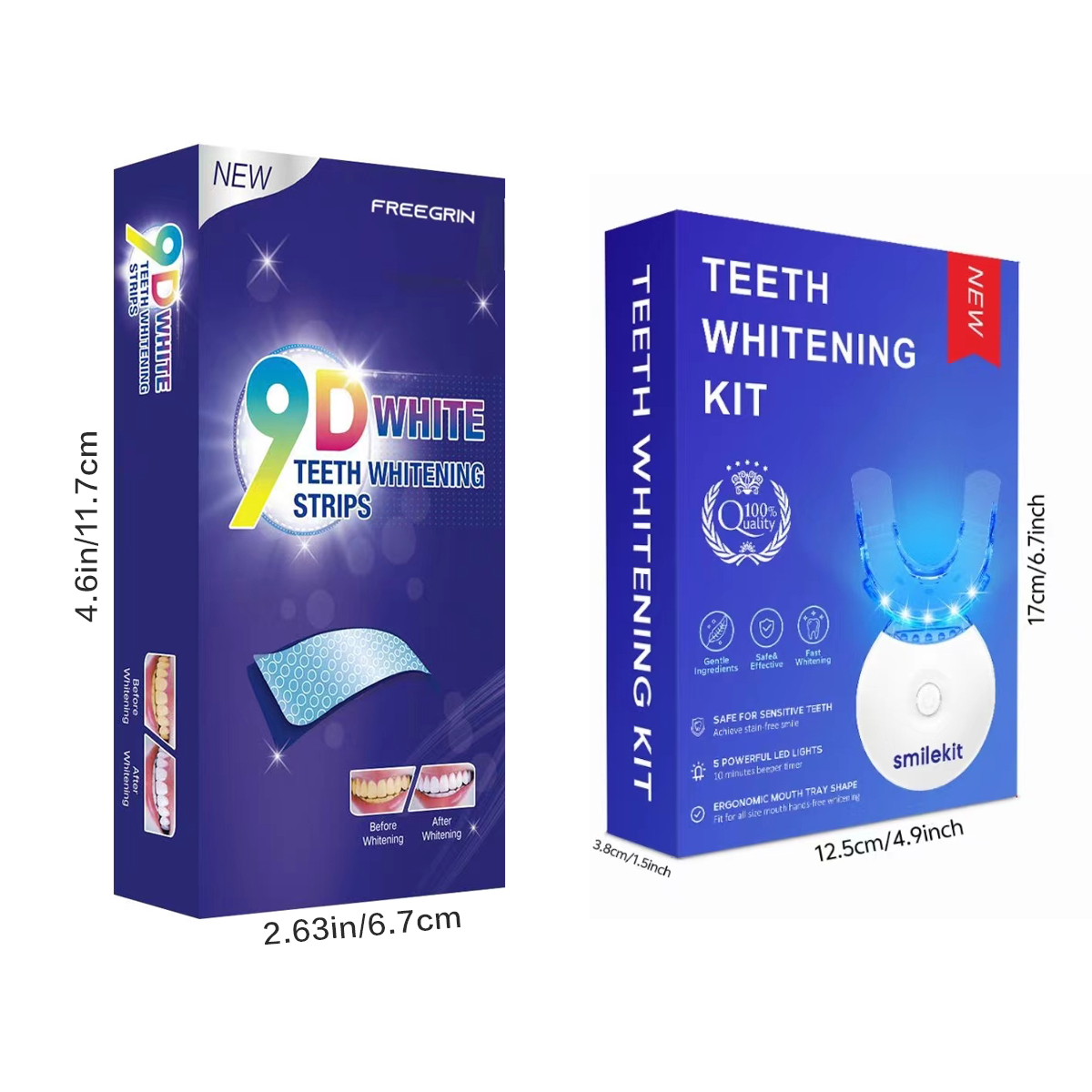 Teeth Whitening Kit - 5X LED L - Teeth Whitening With Trays 评论和价格